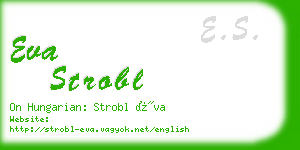 eva strobl business card